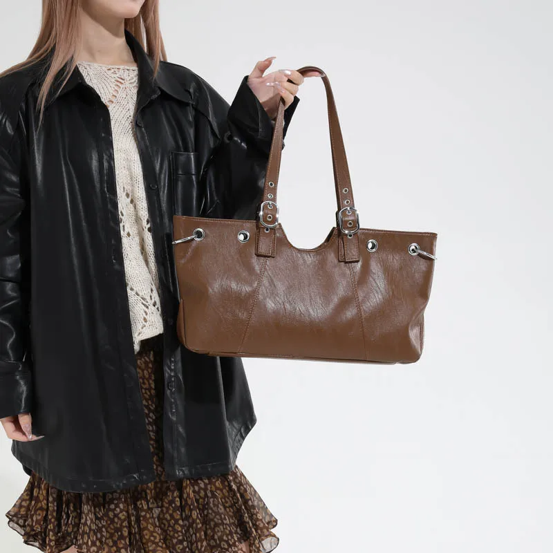 Винтажная большая сумка на осень-зиму 2025 года, просторная женская сумка через плечо, минималистичная сумка через плечо, повседневная сумка «день-ночь»
Винтажная большая сумка на осень-зиму 2025 года, просторная женская сумка через плечо, минималистичная сумка через плечо, повседневная сумка «день-ночь»