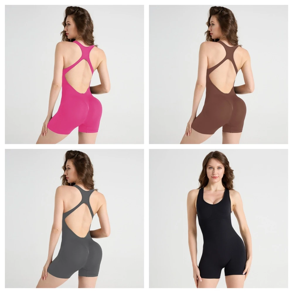 Women's Sexy Backless Top Detachable Jumpsuit with Chest Cushion One Piece Halter Ribbed Sleeveless Bodysuit Rompers
Women's Sexy Backless Top Detachable Jumpsuit with Chest Cushion One Piece Halter Ribbed Sleeveless Bodysuit Rompers
