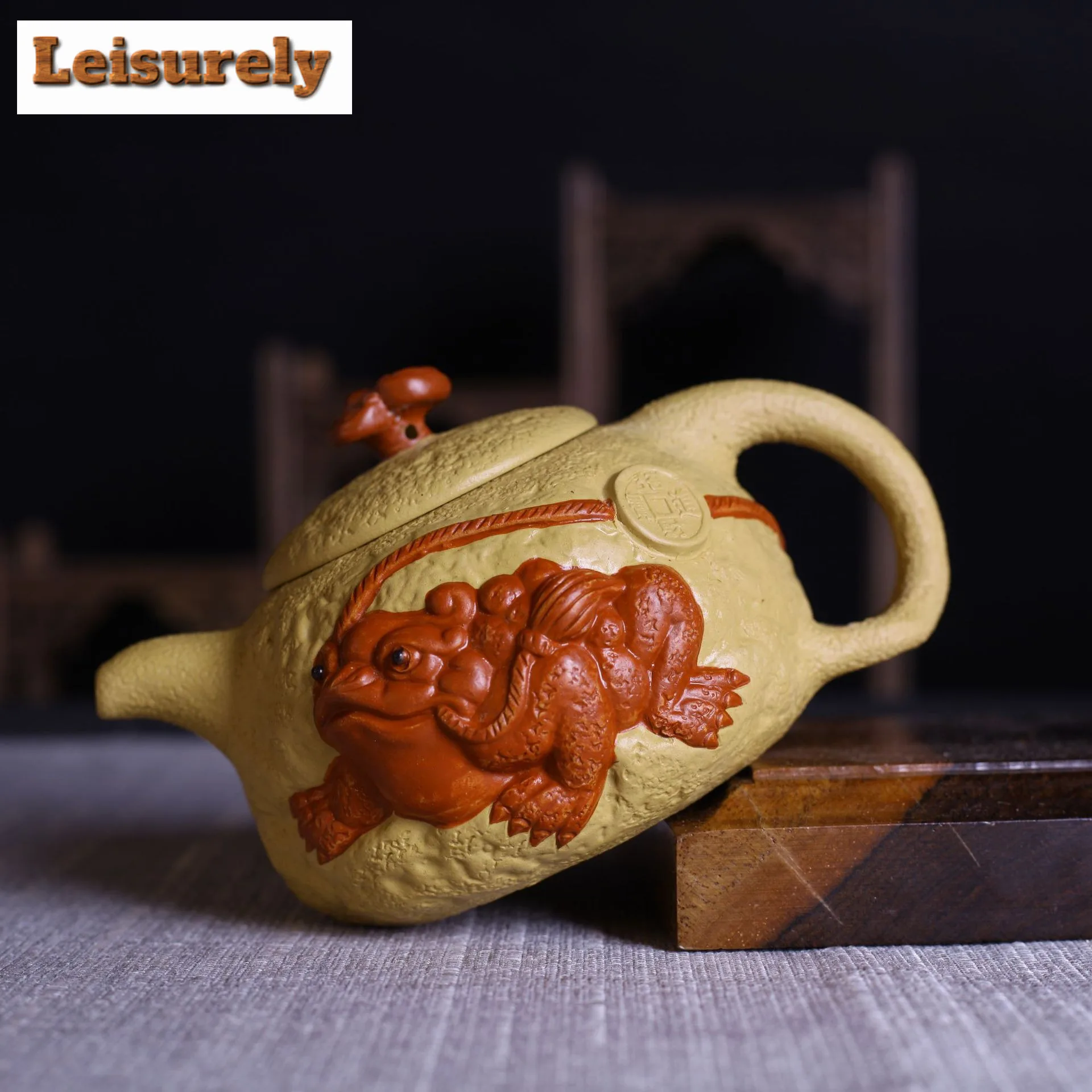 300ml Elegant Yixing Purple Clay Teapots Handmade Fortune Jin Chan Pot Raw Ore Section Mud Kettle Chinese Zisha Tea Set Supplies
300ml Elegant Yixing Purple Clay Teapots Handmade Fortune Jin Chan Pot Raw Ore Section Mud Kettle Chinese Zisha Tea Set Supplies