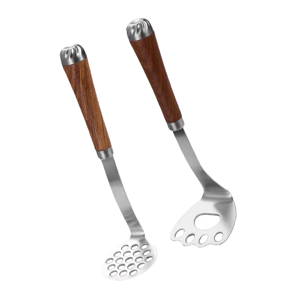 2Pcs Stainless Steel Potato Masher Manual Pressing Wooden Handle Kitchen Gadget Vegetable Masher Food Crusher Kitchen Tools
2Pcs Stainless Steel Potato Masher Manual Pressing Wooden Handle Kitchen Gadget Vegetable Masher Food Crusher Kitchen Tools