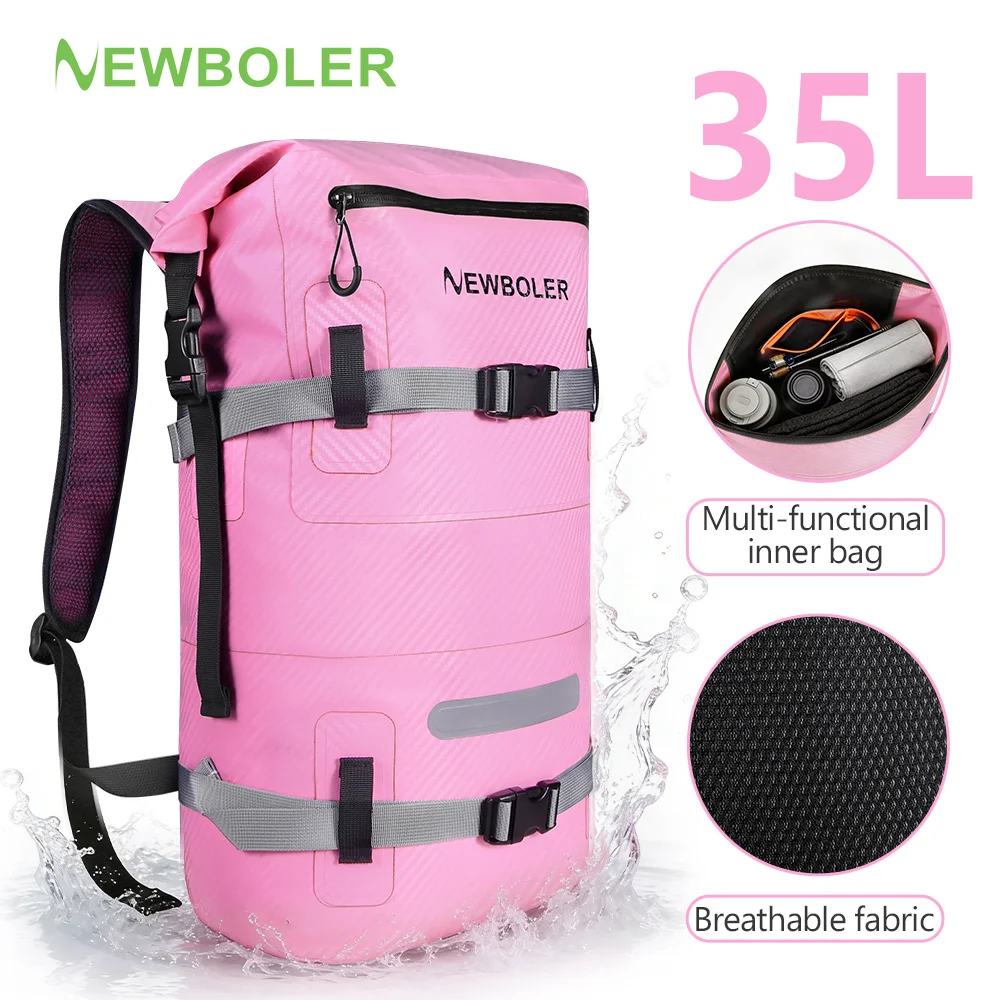 NEWBOLER Waterproof Bag For Kiking Kayaking Boating Canoeing Swimming Camping Water ResistantLarge Capacity 35L Backpack
NEWBOLER Waterproof Bag For Kiking Kayaking Boating Canoeing Swimming Camping Water ResistantLarge Capacity 35L Backpack