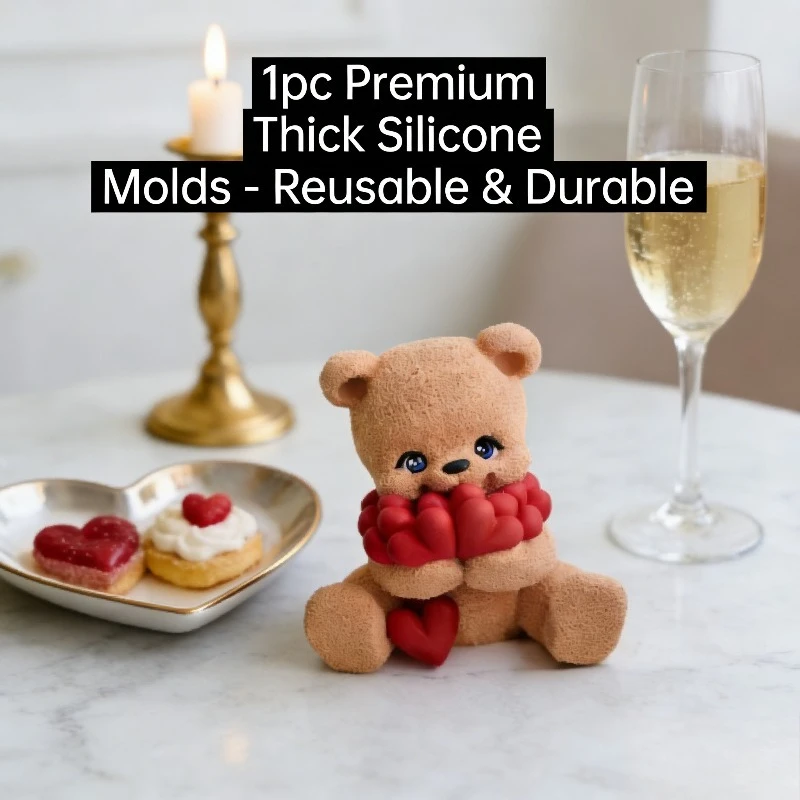 Силиконовая форма для свечей: милый медведь и сердце – для изготовления ароматических свечей своими руками, декоративных гипсовых диффузоров и каменных украшений
Силиконовая форма для свечей: милый медведь и сердце – для изготовления ароматических свечей своими руками, декоративных гипсовых диффузоров и каменных украшений