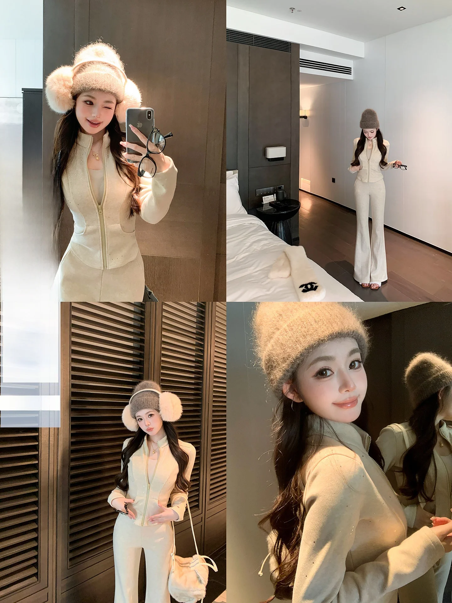 Women's round Ne Long Sve Slim Fit Jaet ort Cardigan with Long Pants Autumn Casual Faion Set Waist Inward Design
Women's round Ne Long Sve Slim Fit Jaet ort Cardigan with Long Pants Autumn Casual Faion Set Waist Inward Design