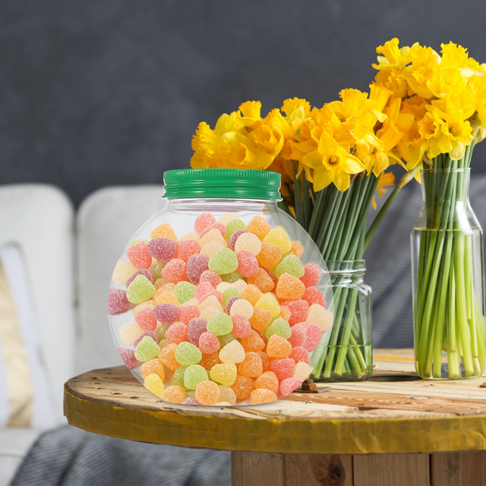 5 Pcs Candy Jar Gifts Round Ball Shaped Jars for Christmas Cute Bottle Sphere Dish
5 Pcs Candy Jar Gifts Round Ball Shaped Jars for Christmas Cute Bottle Sphere Dish
