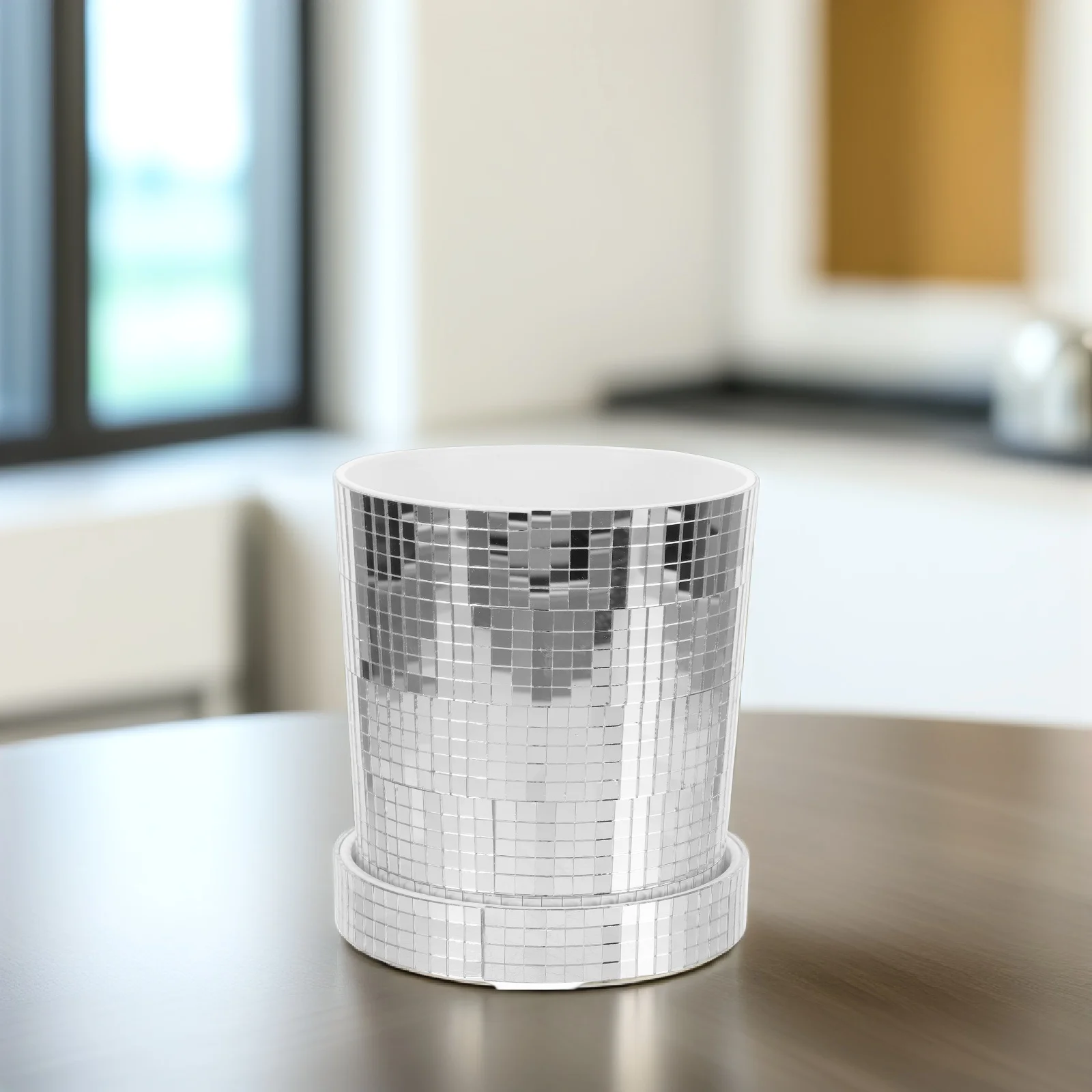 Disco Planter Succulent Flower Pot Sturdy Plastic Glass Material Ideal for Indoor Outdoor Plant Nursery Decoration
Disco Planter Succulent Flower Pot Sturdy Plastic Glass Material Ideal for Indoor Outdoor Plant Nursery Decoration