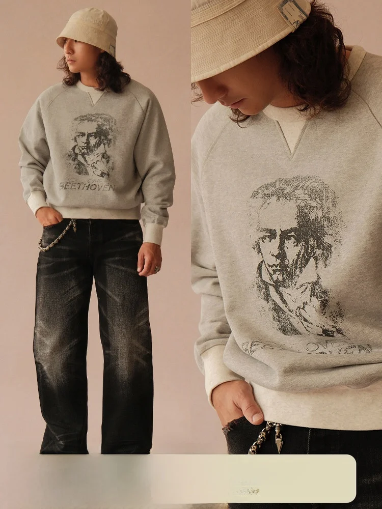 Vintage Beethoven Dyeing Spray Printing Floral Tead Slim Straight Sweatirt MBBCAR Casual Long Sve round Ne Cotton Ja...
Vintage Beethoven Dyeing Spray Printing Floral Tead Slim Straight Sweatirt MBBCAR Casual Long Sve round Ne Cotton Ja...