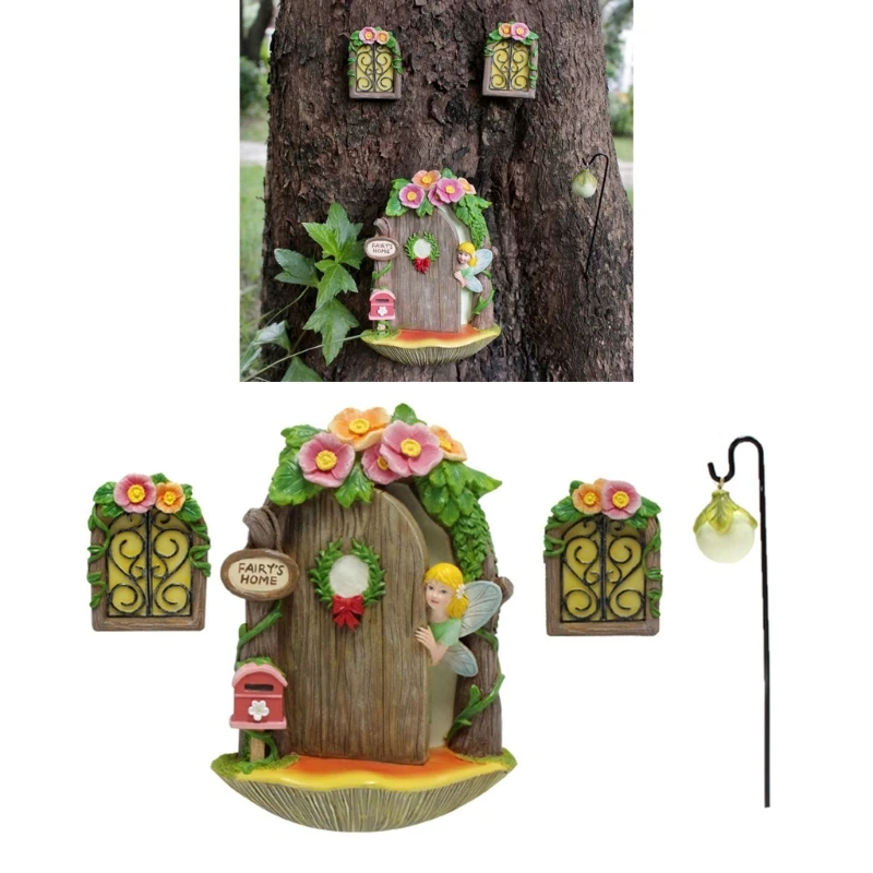 Miniature Fairy Door Figurines Elf Home For Courtyard Art Garden Tree Sculpture Statues Outdoor Decor Fairy Garden Door
Miniature Fairy Door Figurines Elf Home For Courtyard Art Garden Tree Sculpture Statues Outdoor Decor Fairy Garden Door