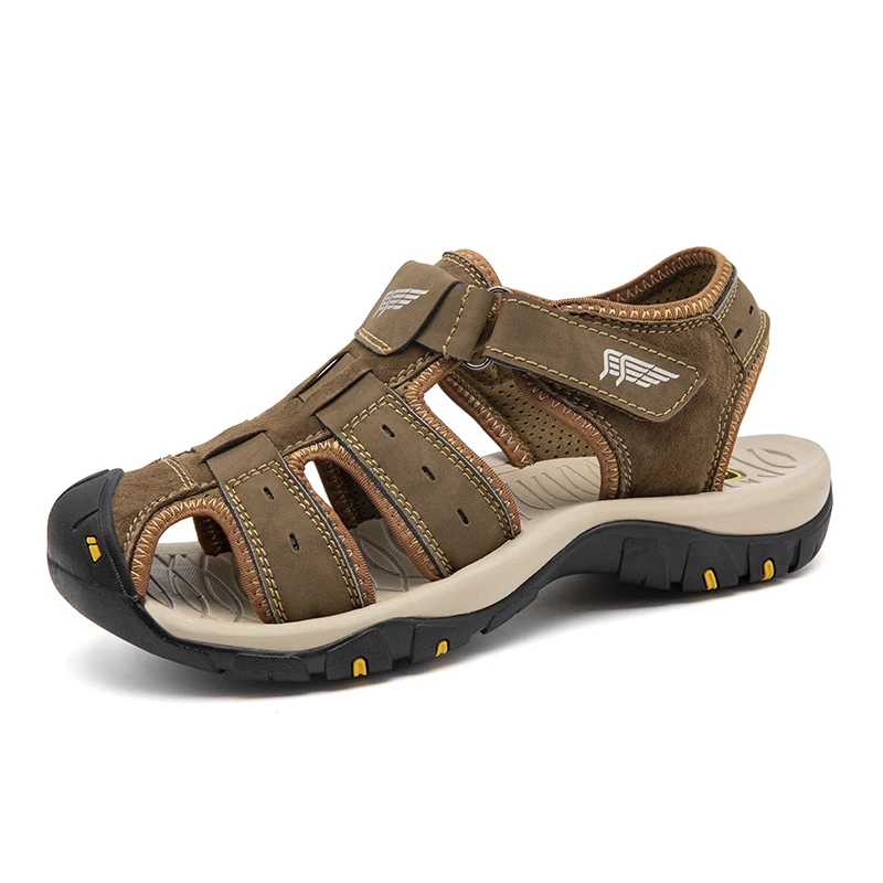 Hot Sale Summer Beach Men's Sandals Handmade Genuine Leather Sandals Outdoor Non-slip Wading Shoes Comfortable Men Casual Shoes
Hot Sale Summer Beach Men's Sandals Handmade Genuine Leather Sandals Outdoor Non-slip Wading Shoes Comfortable Men Casual Shoes