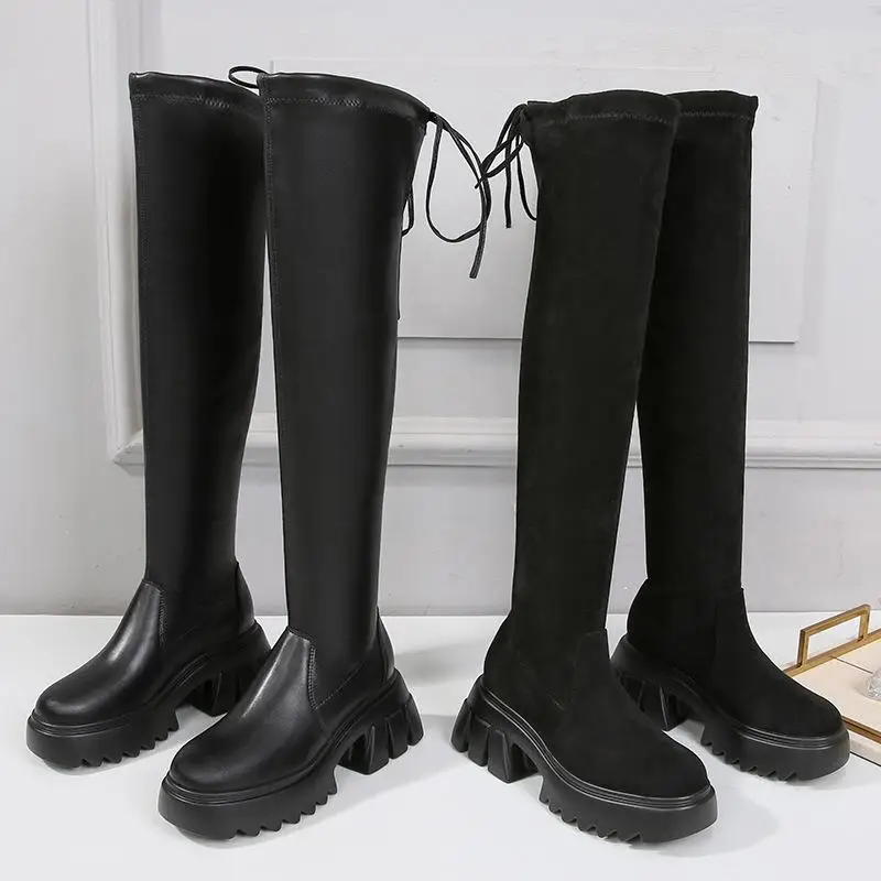 Large Size Wide Fat Knee Boots Women's Winter New Thin Faion Boot Korean Sle Waterproof Platform Ultrine Fiber R...
Large Size Wide Fat Knee Boots Women's Winter New Thin Faion Boot Korean Sle Waterproof Platform Ultrine Fiber R...