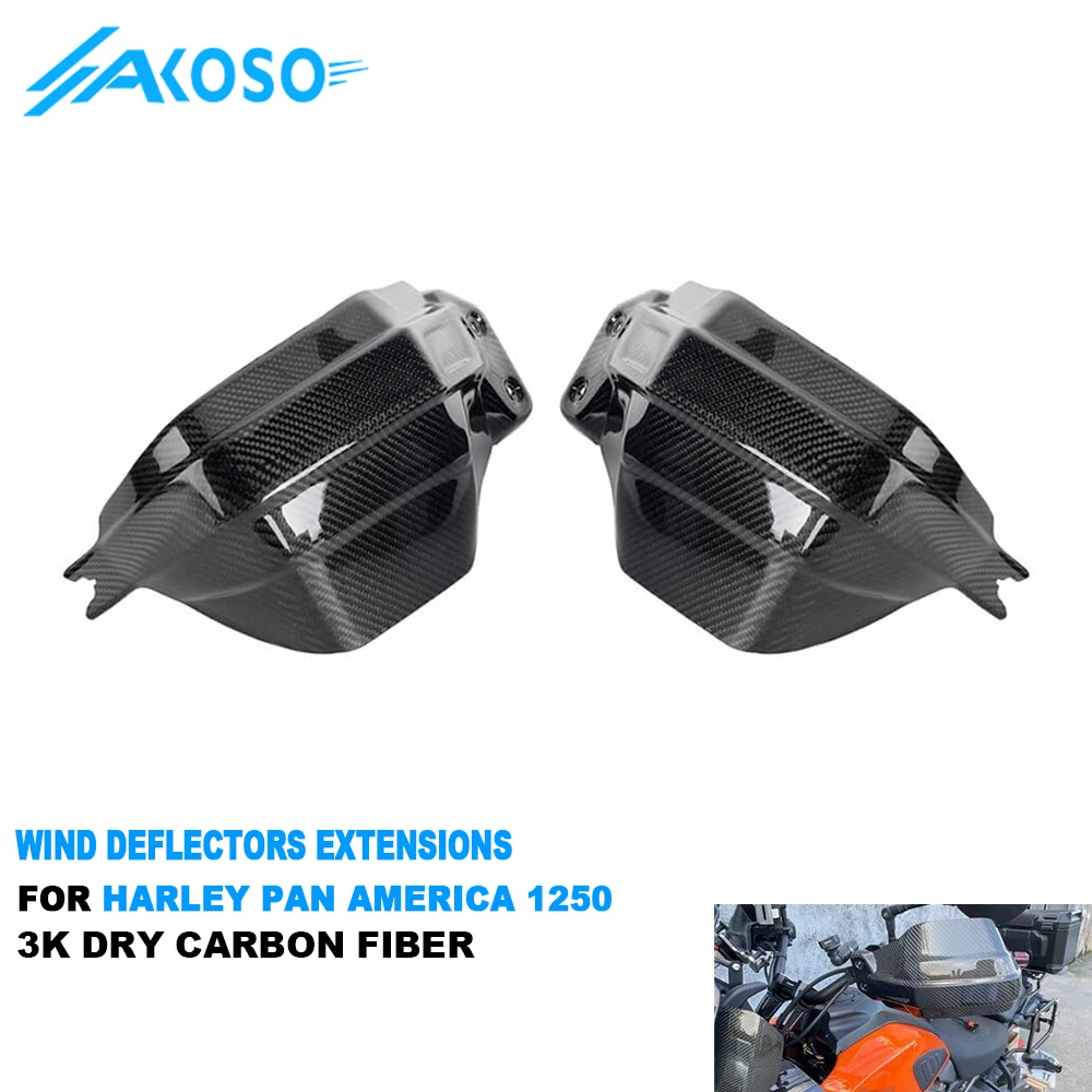 AKOSO Carbon Fiber Motorcycle Handguard Hand Wind Deflectors Handlebar Protection For Harley Pan America 1250 RA1250S RA1250
AKOSO Carbon Fiber Motorcycle Handguard Hand Wind Deflectors Handlebar Protection For Harley Pan America 1250 RA1250S RA1250