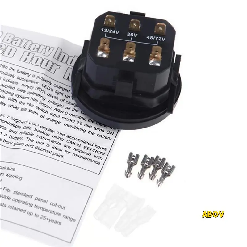 5X 12V/24V/36V/48V/72V LED Digital Battery Status Charge Indicator With Hour Meter Gauge Black
5X 12V/24V/36V/48V/72V LED Digital Battery Status Charge Indicator With Hour Meter Gauge Black