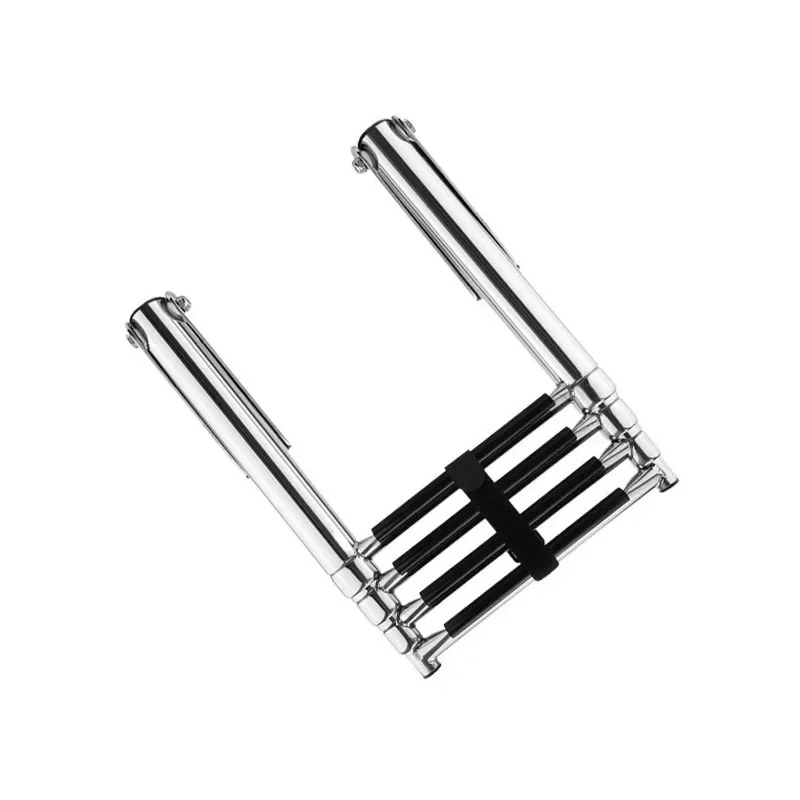 Four-section telescopic ladder 3 04 stainless steel boarding ladder, ordinary launching/deck ladder
Four-section telescopic ladder 3 04 stainless steel boarding ladder, ordinary launching/deck ladder