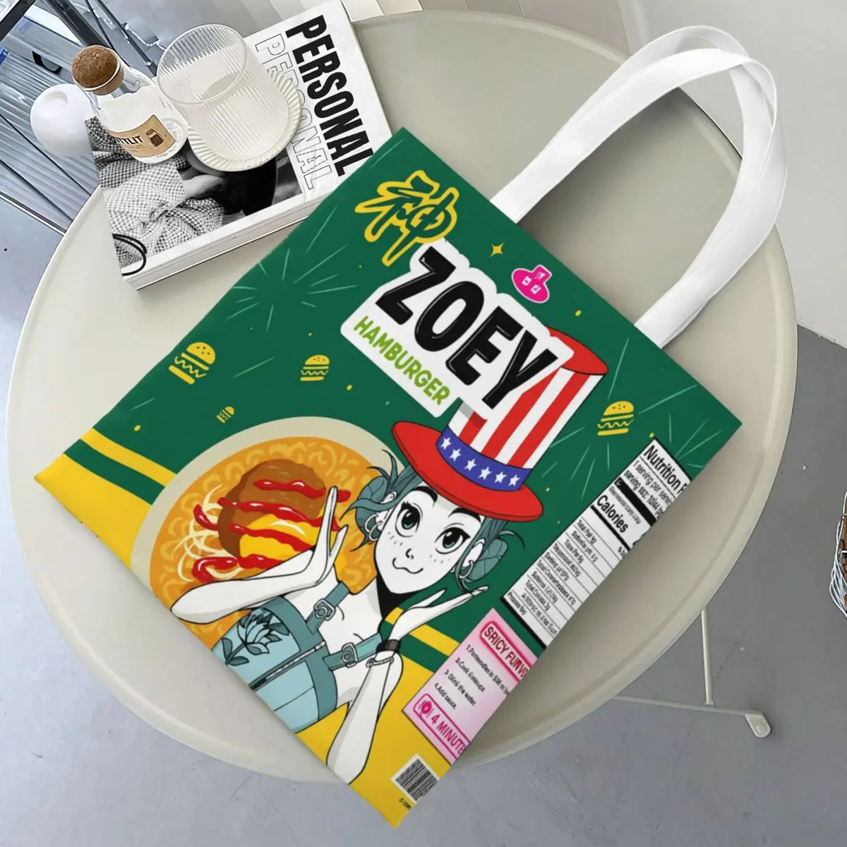 Kpop Demon Hunters Ramen Zoey Canvas Tote Bag Eco-Friendly Large Capacity Grocery Bag for Women Shopping Bags
Kpop Demon Hunters Ramen Zoey Canvas Tote Bag Eco-Friendly Large Capacity Grocery Bag for Women Shopping Bags