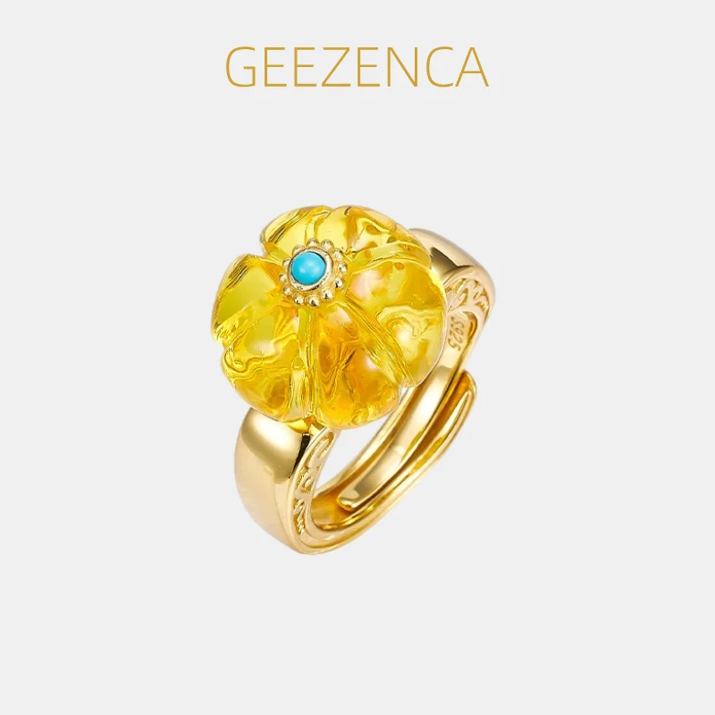 GEEZENCA облачный янтарь S925, серебро, золото 18 карат, бирюзовое открытое кольцо, женское кольцо в форме тыквы, нежные изящные массивные кольца, подарок любовь для нее
GEEZENCA облачный янтарь S925, серебро, золото 18 карат, бирюзовое открытое кольцо, женское кольцо в форме тыквы, нежные изящные массивные кольца, подарок любовь для нее