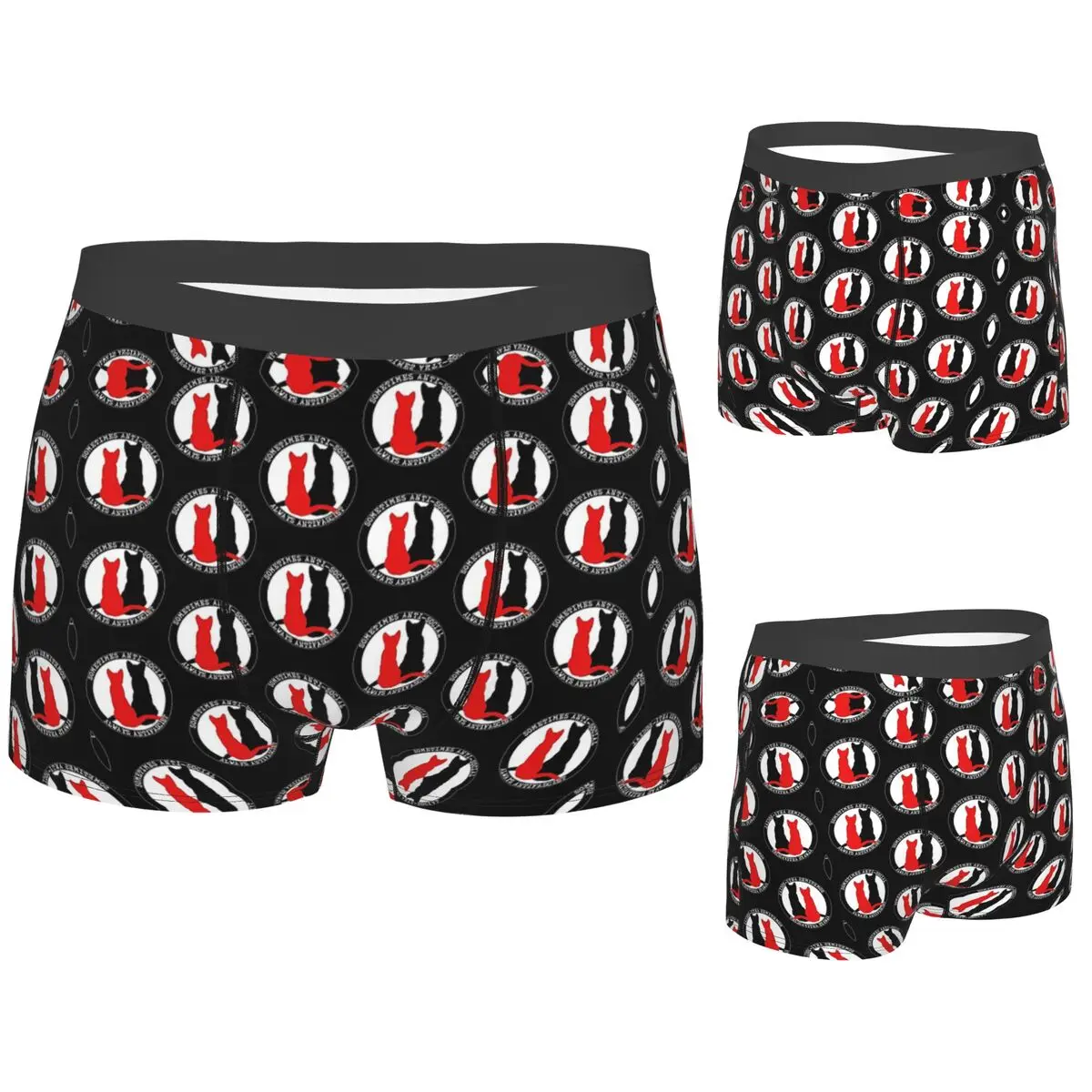 Boxer Underpants Shorts Antifa Cats Panties Men Breathable Underwear for Homme Man Boyfriend Gift
Boxer Underpants Shorts Antifa Cats Panties Men Breathable Underwear for Homme Man Boyfriend Gift