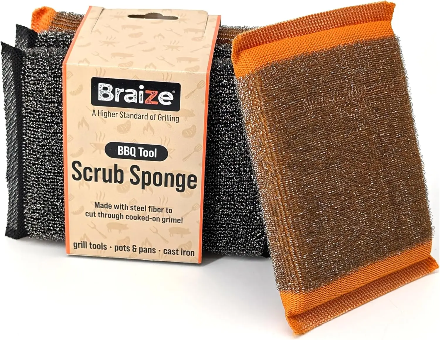 4 Steel Wool Scrubber Sponges, Heavy-Duty Stainless Pads for Dishes Pots Pans Grills Ovens, Grease & Burnt Food Remover
4 Steel Wool Scrubber Sponges, Heavy-Duty Stainless Pads for Dishes Pots Pans Grills Ovens, Grease & Burnt Food Remover