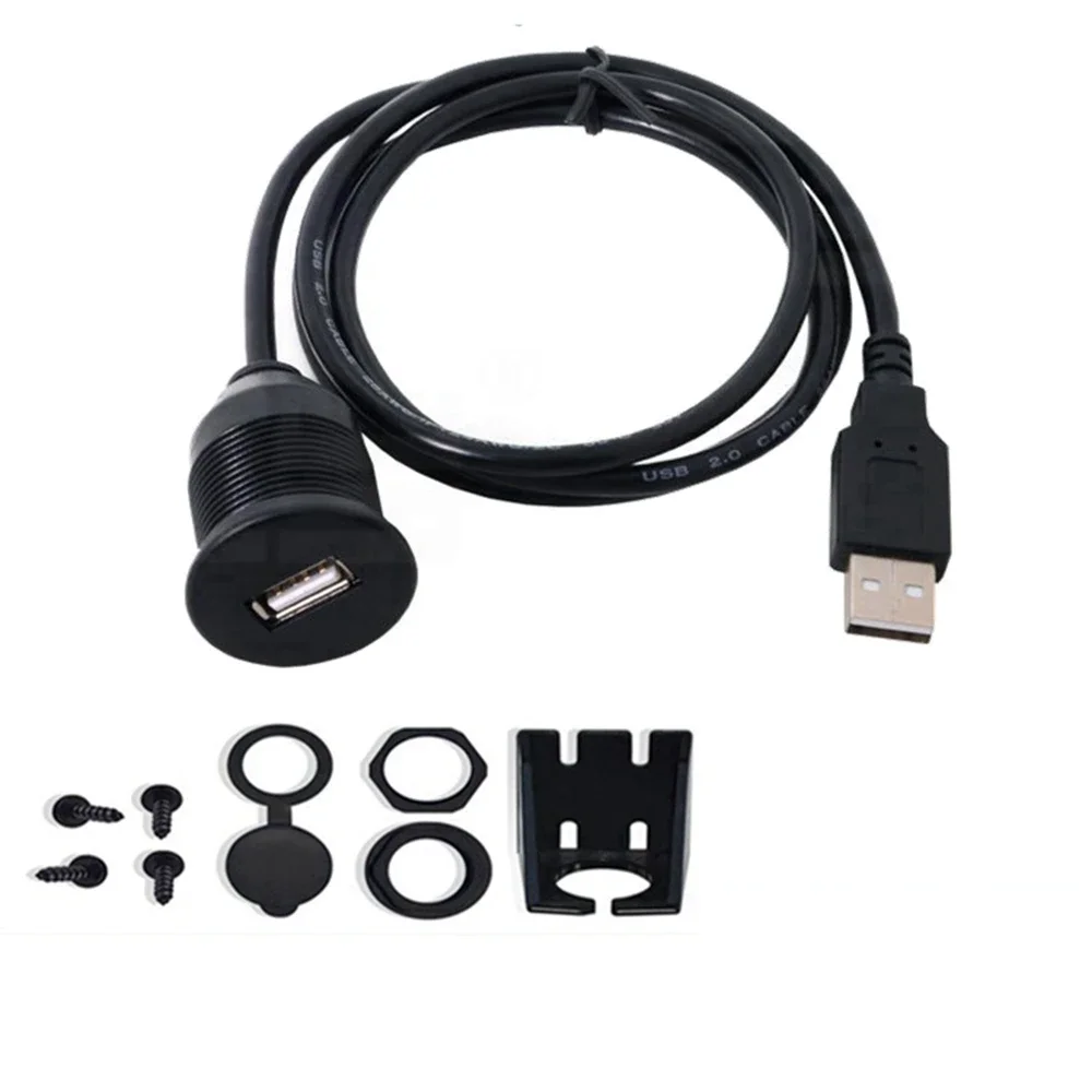 1m Waterproof USB 2.0 Male to Female Flush Mount Car Extension Cable Wire Truck Boat Motorcycle Dashboard Dashboard Board Panel
1m Waterproof USB 2.0 Male to Female Flush Mount Car Extension Cable Wire Truck Boat Motorcycle Dashboard Dashboard Board Panel
