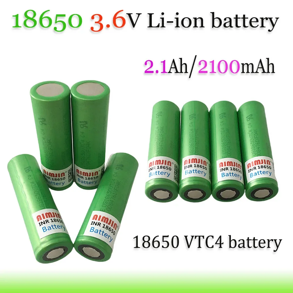 New Original 3.6V 2100mAh 18650 Battery For Us 18650 VTC4 30A Toys Tools Flashlight Battery
New Original 3.6V 2100mAh 18650 Battery For Us 18650 VTC4 30A Toys Tools Flashlight Battery