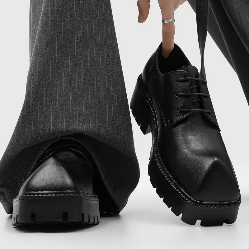 men's casual party prom natural leather shoes lace-up derby shoe pointed toe platform sneakers black designer cool footwear mans
men's casual party prom natural leather shoes lace-up derby shoe pointed toe platform sneakers black designer cool footwear mans