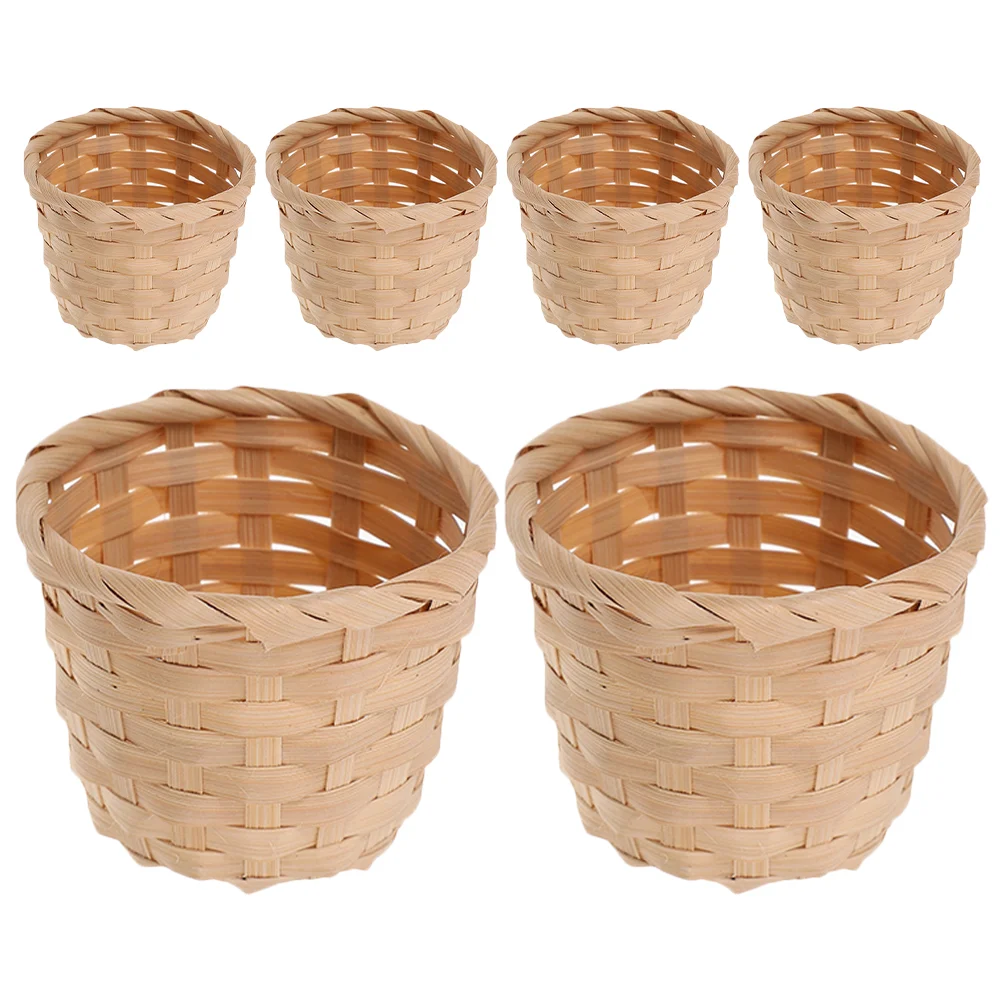 6 Pcs Wicker Bamboo Storage Basket Baby Picnic Miniature Model Home Decor Picinic
6 Pcs Wicker Bamboo Storage Basket Baby Picnic Miniature Model Home Decor Picinic