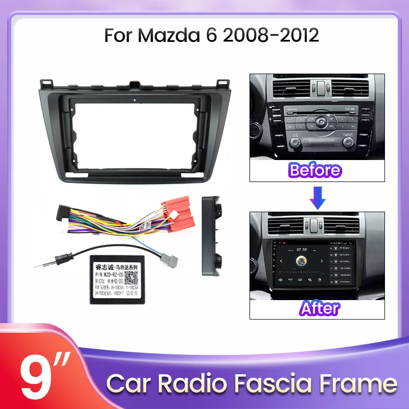 9 Inch Car Radio For MAZDA 6 2008-2012 Fascia Panel Dash Kit Install Facia Console Bezel Adapter Plate Trim Frame Cable Canbus
9 Inch Car Radio For MAZDA 6 2008-2012 Fascia Panel Dash Kit Install Facia Console Bezel Adapter Plate Trim Frame Cable Canbus