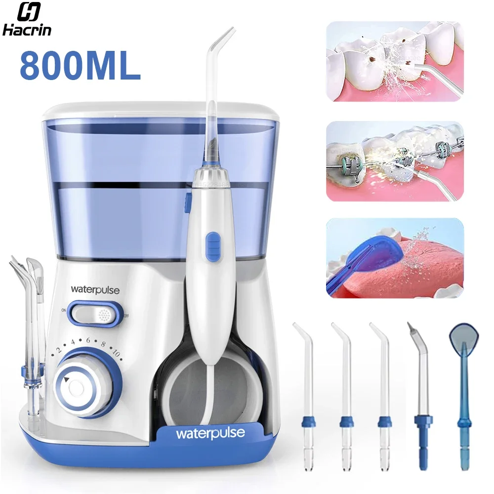 Dental Oral Irrigator Water Flosser for Teeth 800ML High Pressure Electric Dental Irrigator Water Flosser Mouth Washing Machine
Dental Oral Irrigator Water Flosser for Teeth 800ML High Pressure Electric Dental Irrigator Water Flosser Mouth Washing Machine