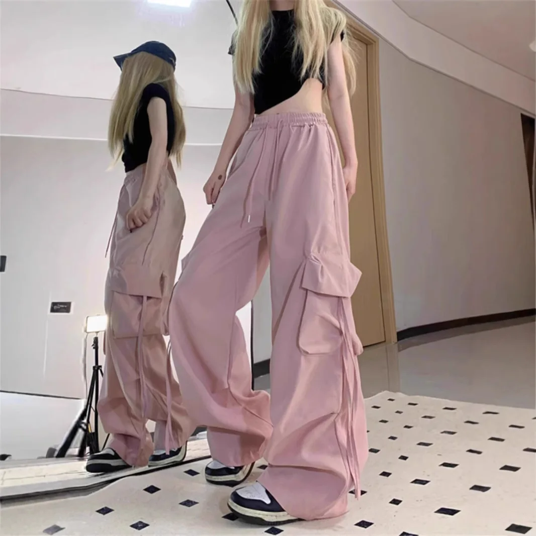 Work pants women's spring and summer new loose high street multi pocket straight leg wide leg pants
Work pants women's spring and summer new loose high street multi pocket straight leg wide leg pants