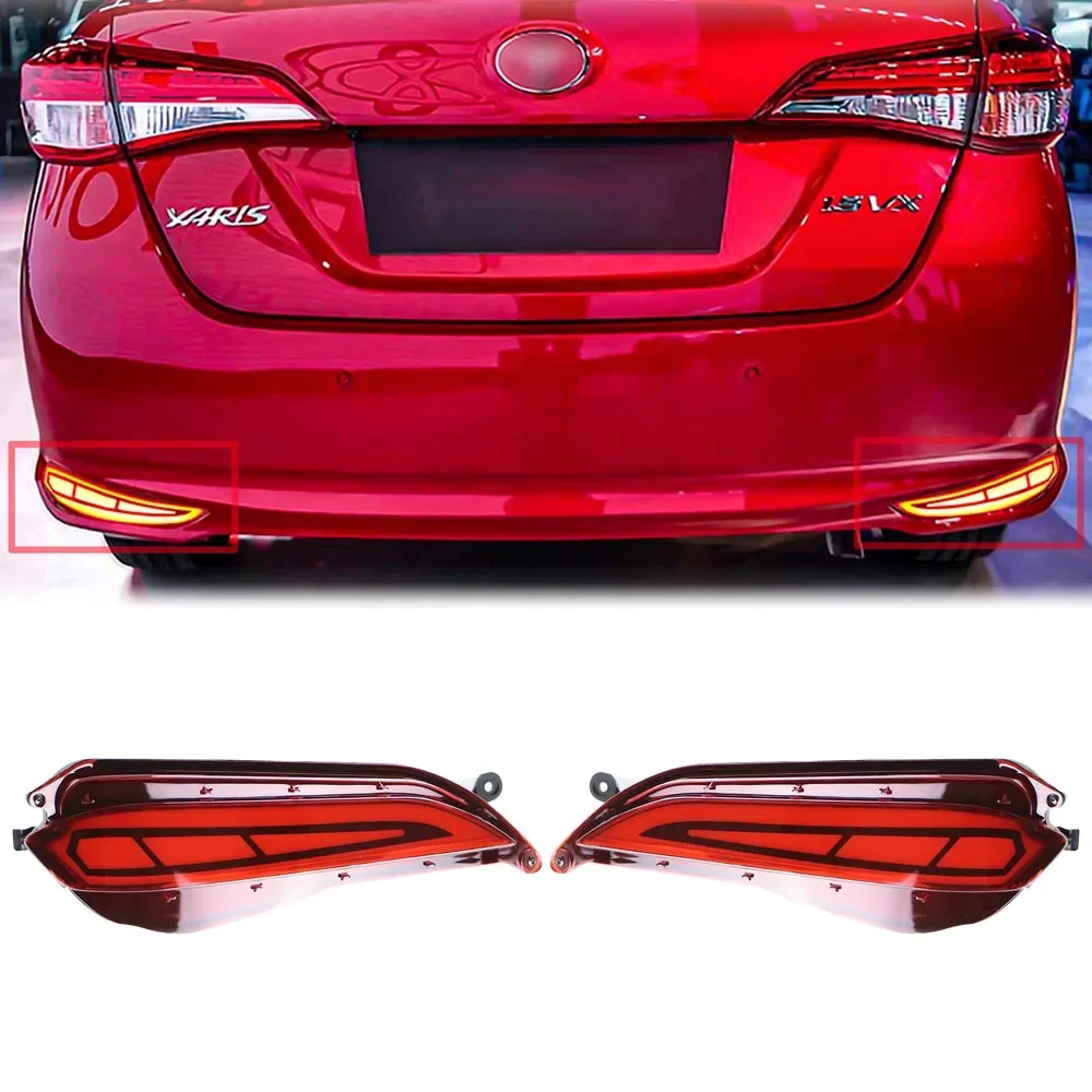 2PCS Car LED Reflector Taillight for Toyota Yaris 2017 2018 2019 Rear Fog Lamp Bumper Braking Turn Signal Lights
2PCS Car LED Reflector Taillight for Toyota Yaris 2017 2018 2019 Rear Fog Lamp Bumper Braking Turn Signal Lights