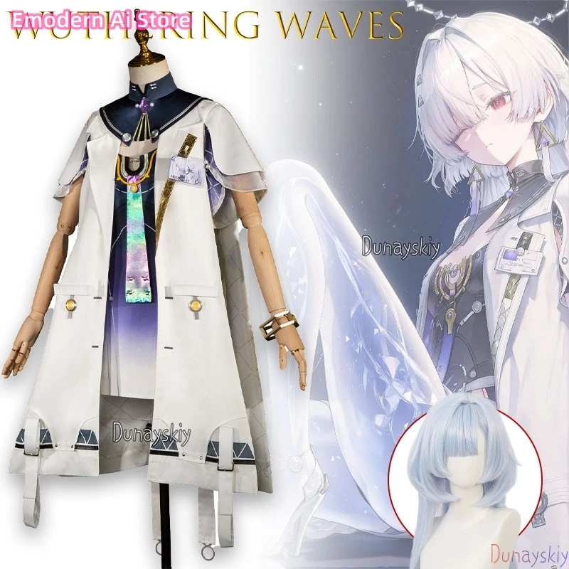  Костюм для косплея Морни из «Ветра искр» (Wuthering Waves), образ персонажа аниме Star Torch Academy, для ролевых игр, на Хэллоуин, вечеринок и повседневной носки
Костюм для косплея Морни из «Ветра искр» (Wuthering Waves), образ персонажа аниме Star Torch Academy, для ролевых игр, на Хэллоуин, вечеринок и повседневной носки 