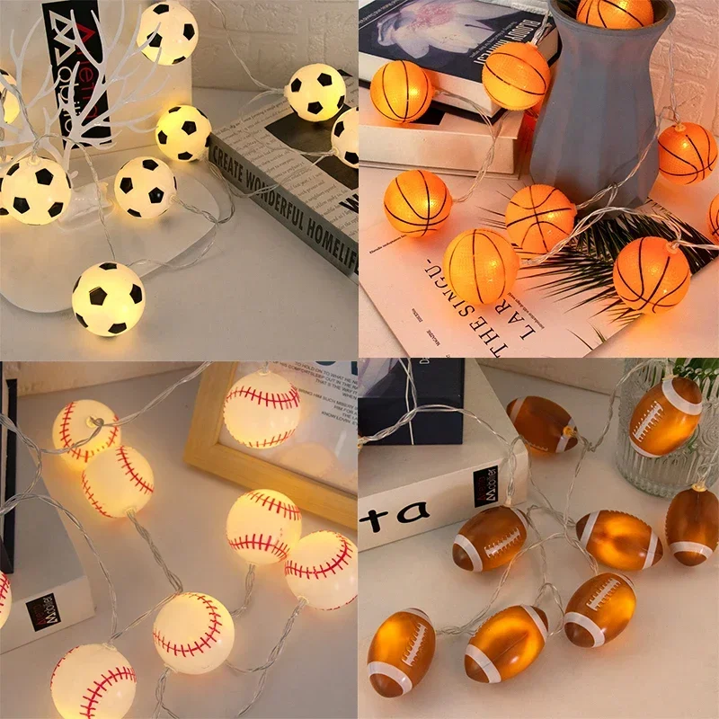 Football Rugby Baseball Basketball String Light Sport Theme Party Light Strip Boy Birthday Party Supplies Bedroom Hanging Light
Football Rugby Baseball Basketball String Light Sport Theme Party Light Strip Boy Birthday Party Supplies Bedroom Hanging Light