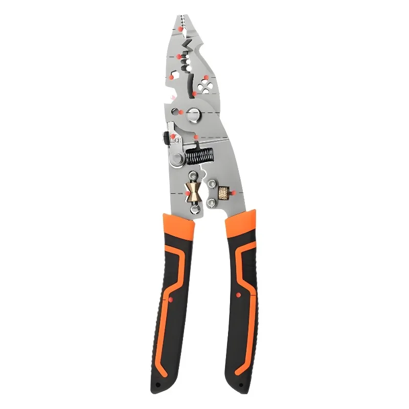 Многофункциональный круглый инструмент для обжима, инструмент для зачистки проводов, 21-в-1 обжимные клещи для зачистки проводов, прочные и долговечные.
Многофункциональный круглый инструмент для обжима, инструмент для зачистки проводов, 21-в-1 обжимные клещи для зачистки проводов, прочные и долговечные.