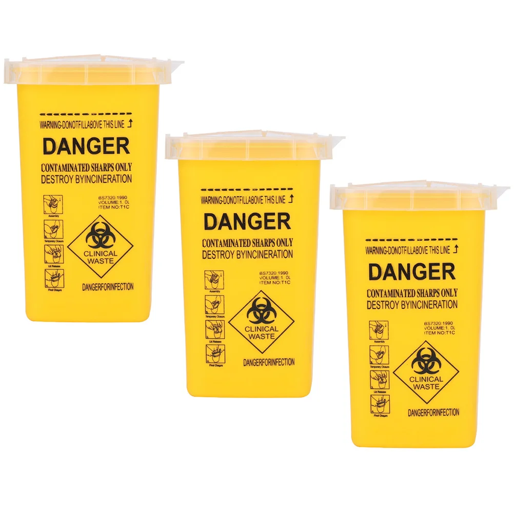 3 Pcs Disposable Syringe Needle Back Sharps Waste Disposal Bucket Needles Containers Buckets Sharpner Tattooing The
3 Pcs Disposable Syringe Needle Back Sharps Waste Disposal Bucket Needles Containers Buckets Sharpner Tattooing The