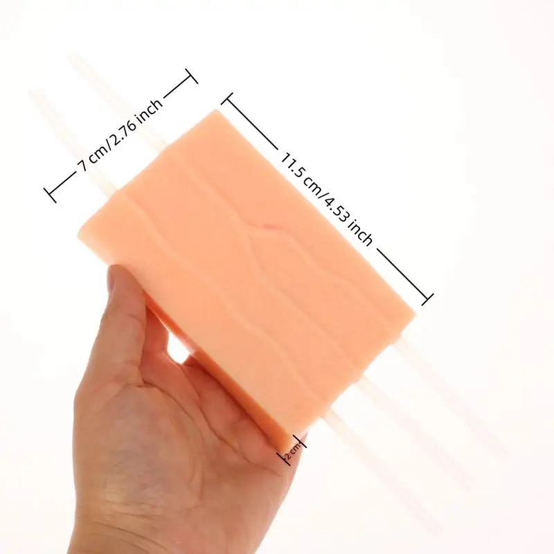 Silicone Injection Practice Pad Blood Recovery Kit Medical Student Nurse Blood Collection Puncture Training Pad Model
Silicone Injection Practice Pad Blood Recovery Kit Medical Student Nurse Blood Collection Puncture Training Pad Model