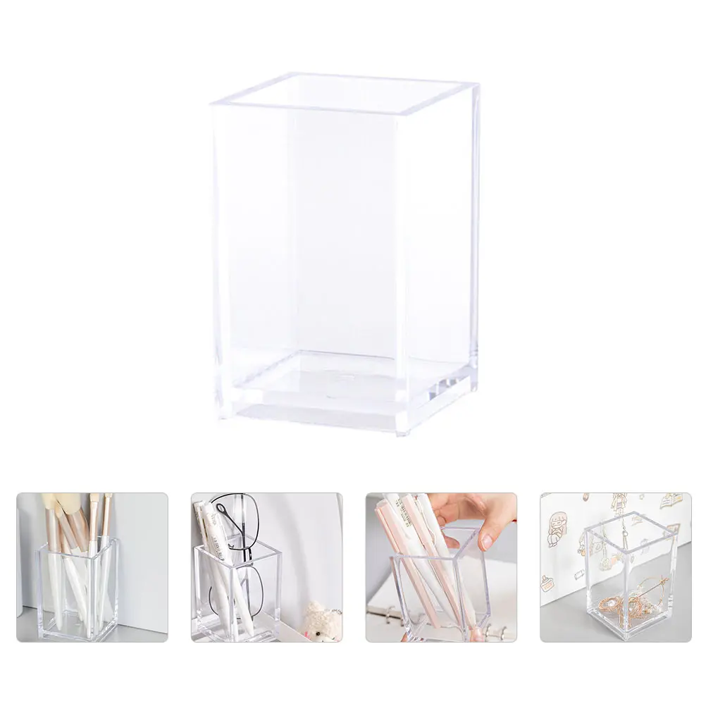 Pen Storage Box Holder Tools Organizer for Vanity Work Desk Square Cosmetics Make up Plastic Office
Pen Storage Box Holder Tools Organizer for Vanity Work Desk Square Cosmetics Make up Plastic Office