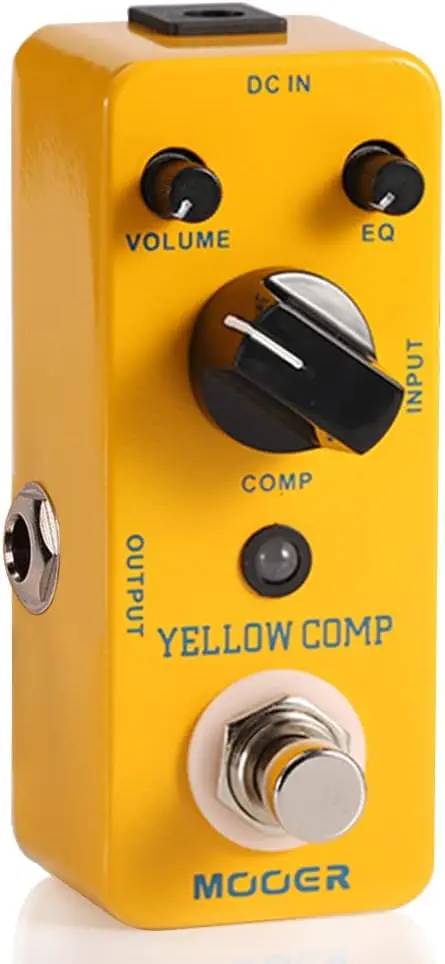 Mini Optical Compressor Pedal for Electric Guitar Bass, True Bypass, EQ & Volume Adjustable, Portable Yellow Effect Pedal
Mini Optical Compressor Pedal for Electric Guitar Bass, True Bypass, EQ & Volume Adjustable, Portable Yellow Effect Pedal