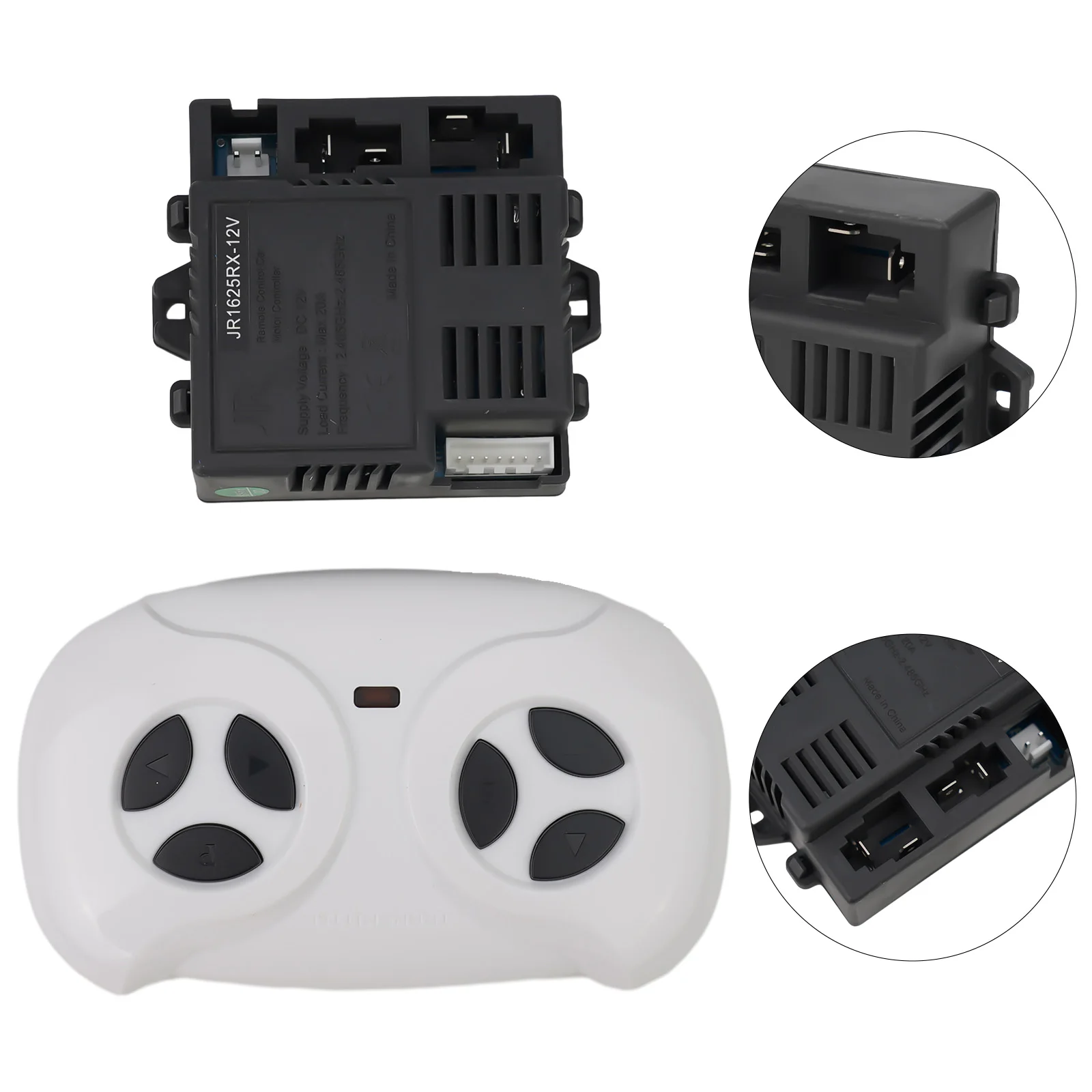 JR1625RX-12V Receiver Remote Control High Quality Remote Control Receiver Full Set for Children Electric Car 2.4G Transmitter
JR1625RX-12V Receiver Remote Control High Quality Remote Control Receiver Full Set for Children Electric Car 2.4G Transmitter