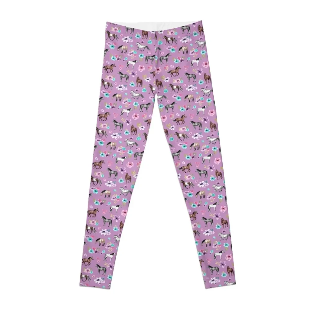 Horses and Flowers Print, Horse Decor, Light Purple, Pony, Floral Leggings Leginsy push up Fitness's gym clothes Womens Leggings
Horses and Flowers Print, Horse Decor, Light Purple, Pony, Floral Leggings Leginsy push up Fitness's gym clothes Womens Leggings