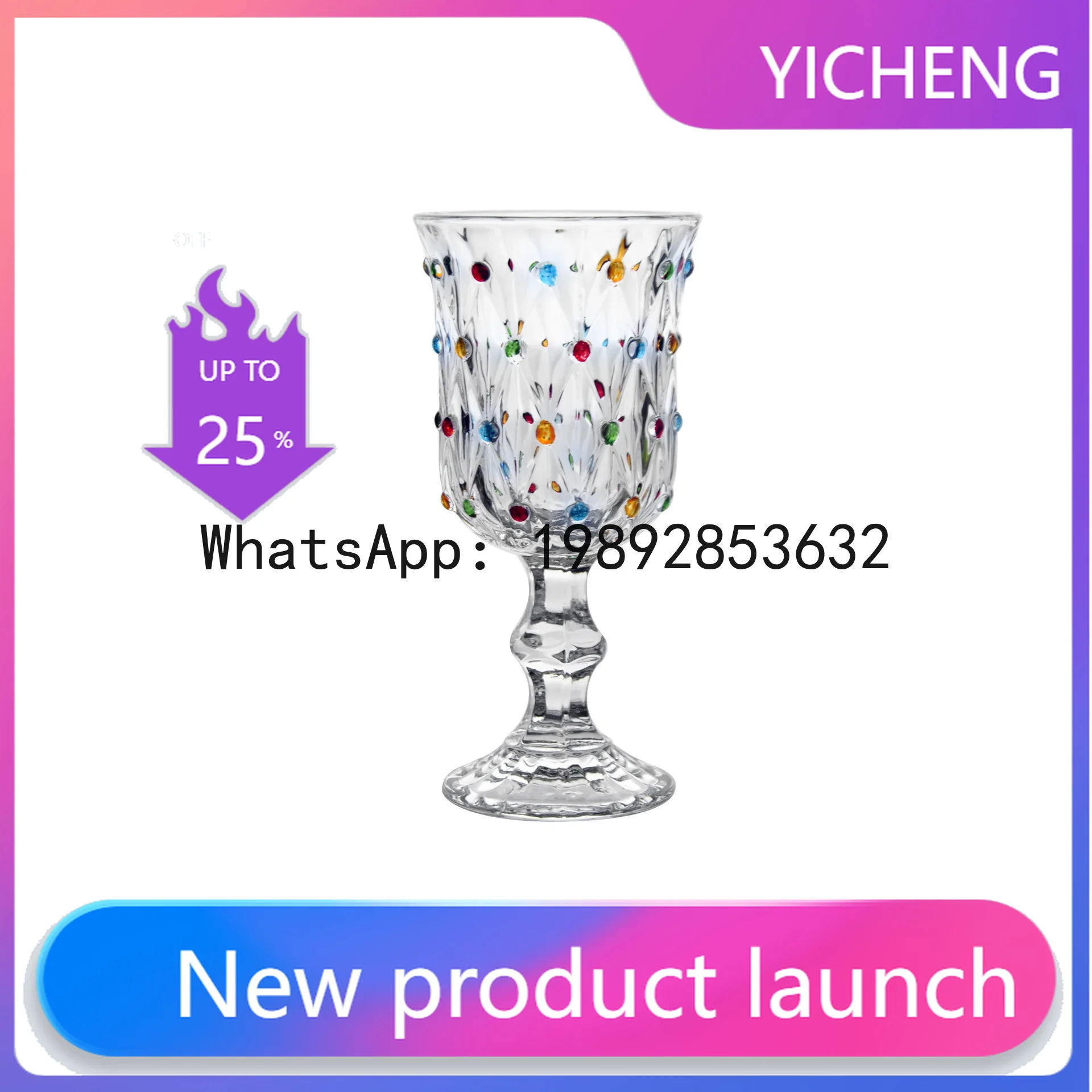 Zz painted beaded wine glass - instagrammable, unique stemware for juice, smoothies, and spirits - exquisite and elegant
Zz painted beaded wine glass - instagrammable, unique stemware for juice, smoothies, and spirits - exquisite and elegant