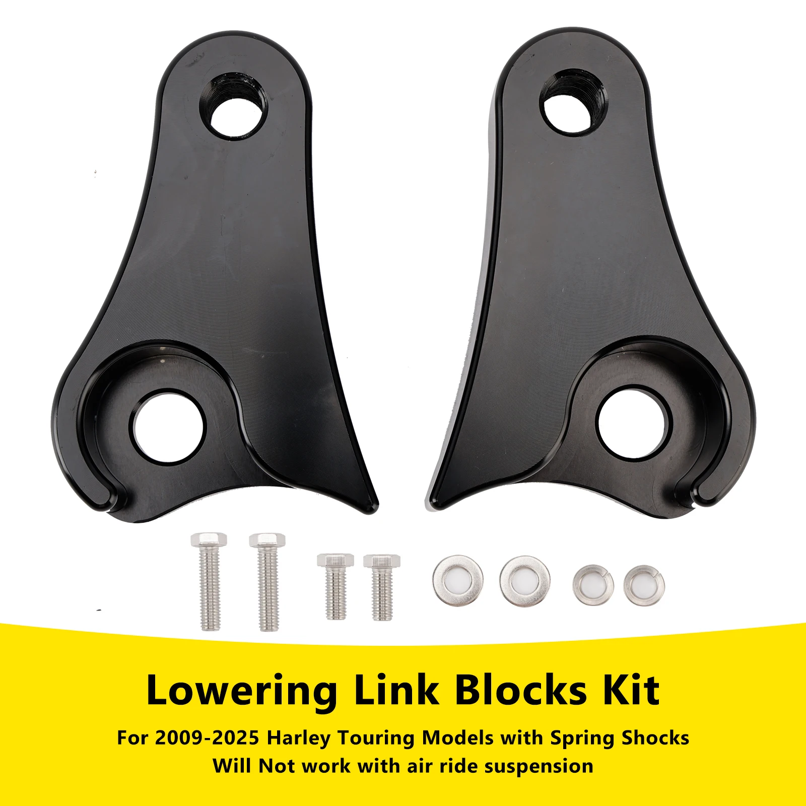 Topteng 1.5" Lowering Link Blocks Kit For Touring Street Glide Road King Electra 2009-2025
Topteng 1.5" Lowering Link Blocks Kit For Touring Street Glide Road King Electra 2009-2025