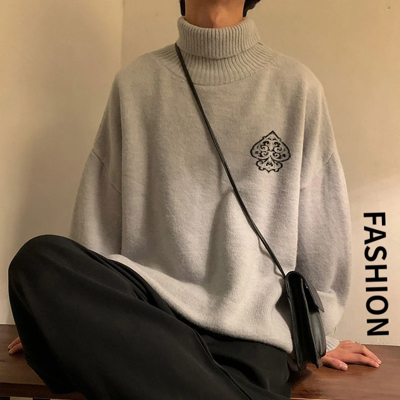 Fashion Men's Oversized Pullovers Warm Knitted Sweaters Men Winter Sweater Male Japanese Styles Thick Fleece Couple Sweater
Fashion Men's Oversized Pullovers Warm Knitted Sweaters Men Winter Sweater Male Japanese Styles Thick Fleece Couple Sweater