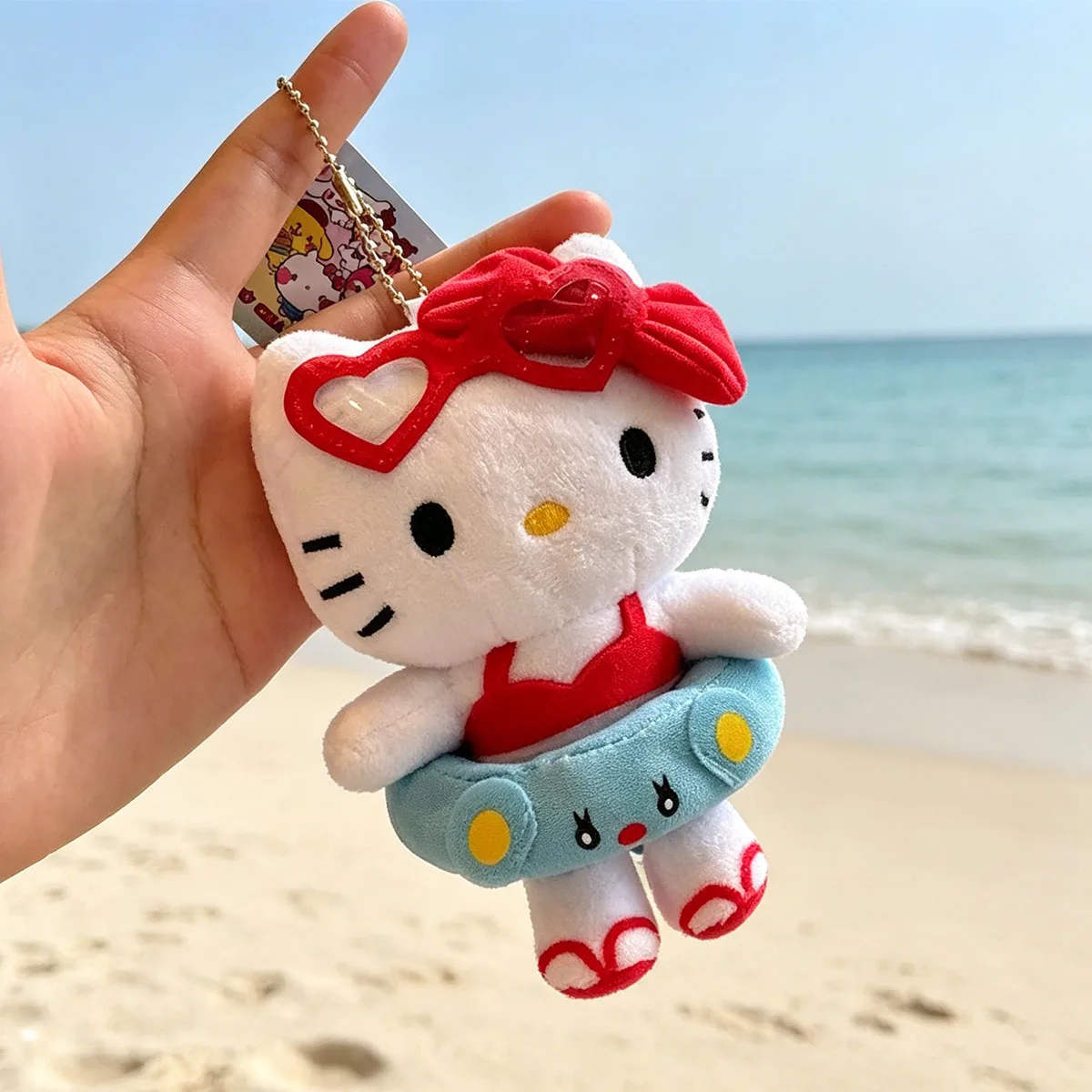 Hello Kitty Plush Keychain Cartoon KT Cat Doll Hawaii Swim Ring Bag Pendant Cute Anime Stuffed Toy Birthday Holiday Gift
Hello Kitty Plush Keychain Cartoon KT Cat Doll Hawaii Swim Ring Bag Pendant Cute Anime Stuffed Toy Birthday Holiday Gift