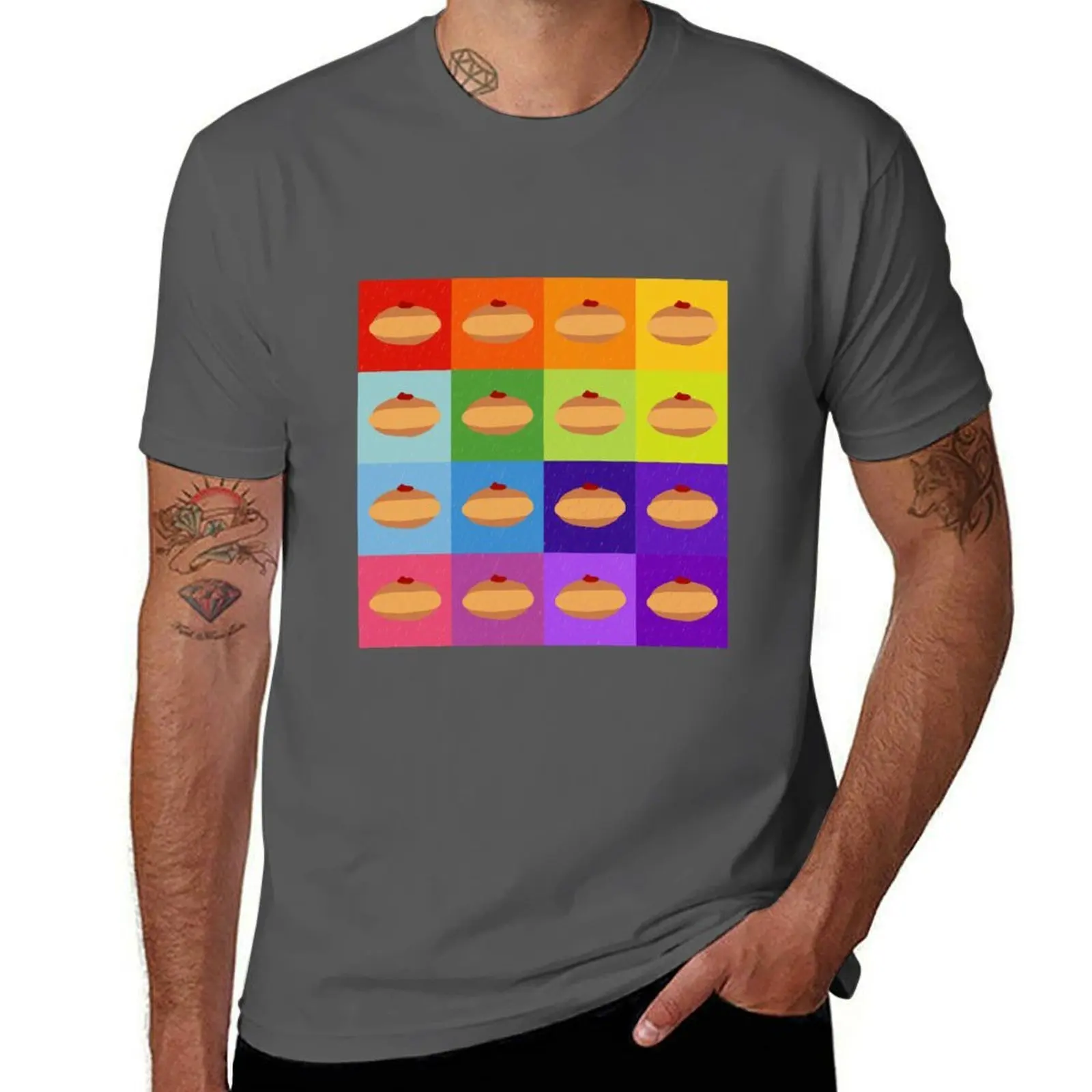 Doughnuts Galore Print Rainbow Square T-Shirt Sporty Breathable Short Sleeve T-Shirt
Doughnuts Galore Print Rainbow Square T-Shirt Sporty Breathable Short Sleeve T-Shirt