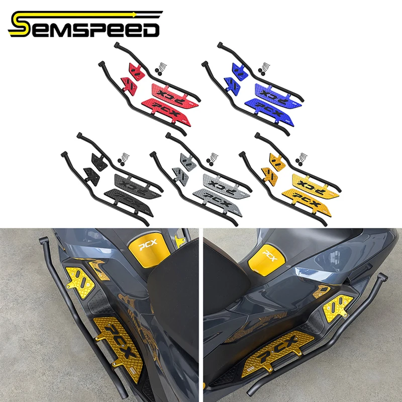 SEMSPEED Motorcycle Footrest with Protection Bar For HONDA PCX 125 160 2025 PCX160 Footrest Footrest with Guard Bar Accessories
SEMSPEED Motorcycle Footrest with Protection Bar For HONDA PCX 125 160 2025 PCX160 Footrest Footrest with Guard Bar Accessories