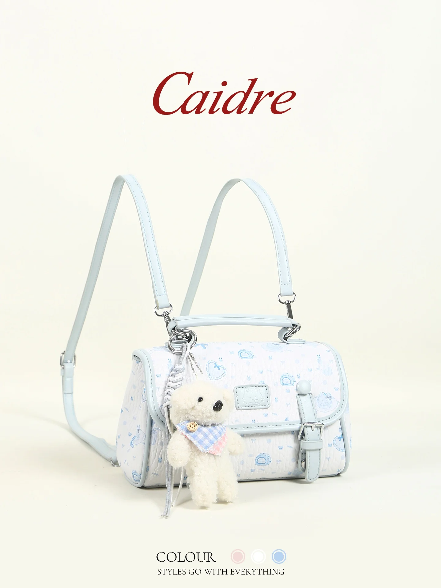 Caidre Cute Bear Handbag Women's Birthday Gift Commuter Backpack Double Shoulder Bag High-End Small Backpack Korean Style
Caidre Cute Bear Handbag Women's Birthday Gift Commuter Backpack Double Shoulder Bag High-End Small Backpack Korean Style