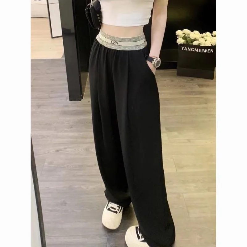 Simplicity Office Lady Solid Color Wide Leg Women Spring Summer Fashion High Waist Straight All-match Appear Thin Casual Pants
Simplicity Office Lady Solid Color Wide Leg Women Spring Summer Fashion High Waist Straight All-match Appear Thin Casual Pants