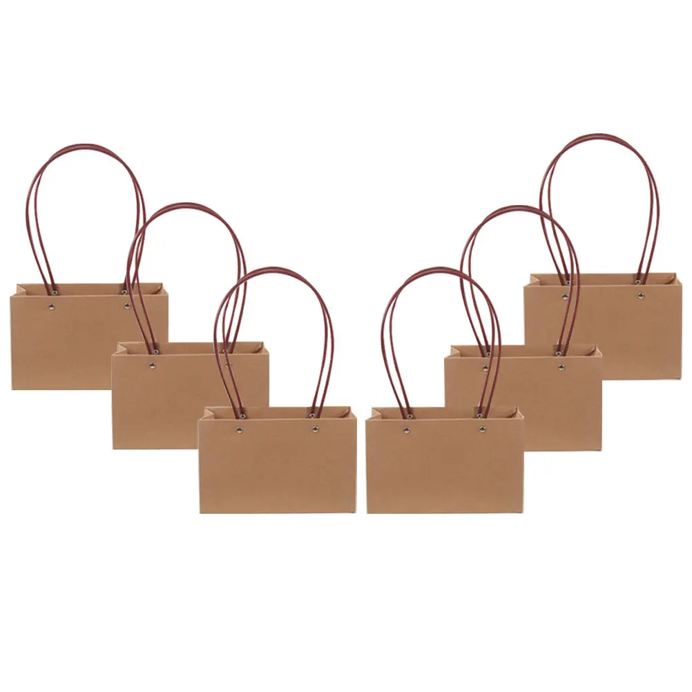 6pcs Waterproof Flower Basket Paper Bag Gift Bags Tote for Handy Bouquet Present Paper Durable Wear Resistant
6pcs Waterproof Flower Basket Paper Bag Gift Bags Tote for Handy Bouquet Present Paper Durable Wear Resistant