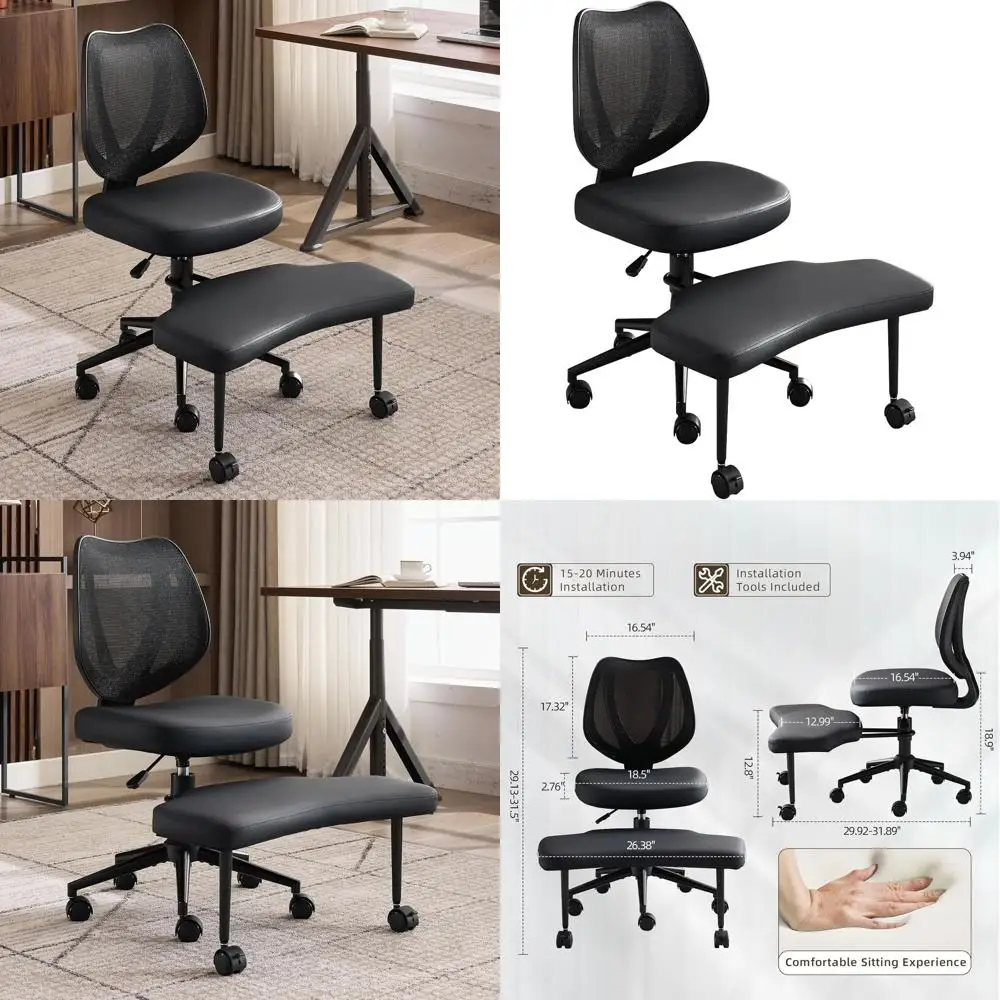 Adjustable Height Ergonomic Cross-Legged Chair with Lumbar Support and 360° Swivel for Meditation, Yoga, and Home Office
Adjustable Height Ergonomic Cross-Legged Chair with Lumbar Support and 360° Swivel for Meditation, Yoga, and Home Office