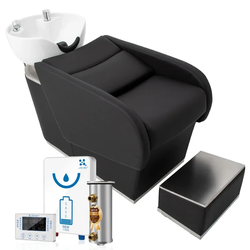 High-end barber shop special stainless steel hair flush bed simple semi-lying shampoo bed ceramic basin
High-end barber shop special stainless steel hair flush bed simple semi-lying shampoo bed ceramic basin