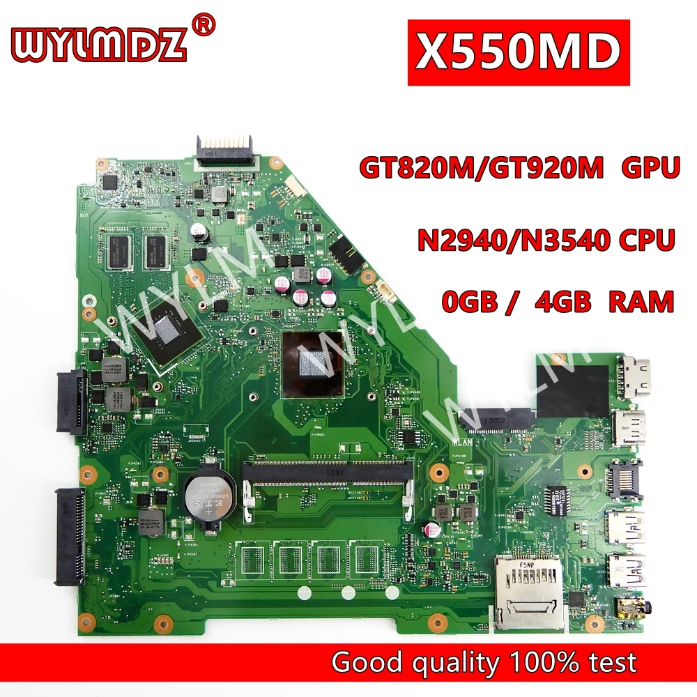 X550MD N2940/N3540CPU GT820M/GT920M Mainboard For ASUS X550M X552M Y582M X550MD X550MJ Laptop Motherboard 100%Tested
X550MD N2940/N3540CPU GT820M/GT920M Mainboard For ASUS X550M X552M Y582M X550MD X550MJ Laptop Motherboard 100%Tested