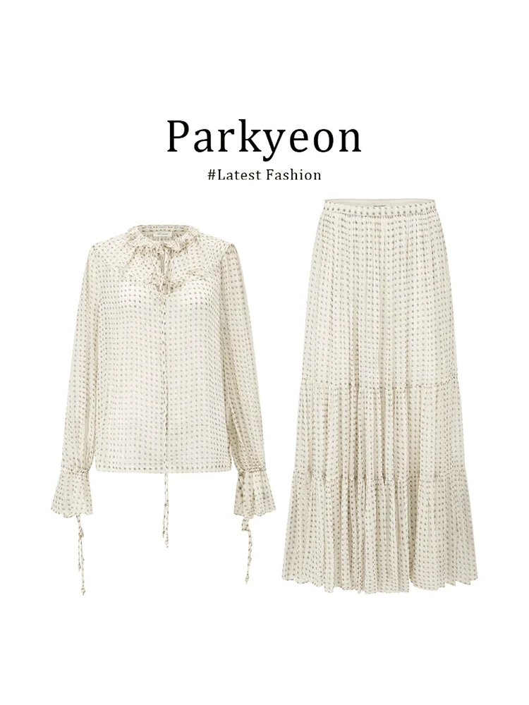 Elegant Soft Style Apricot Polka Dot Chiffon Half Skirt Women's Loose Summer Draping Versatile Pleated Long Skirt
Elegant Soft Style Apricot Polka Dot Chiffon Half Skirt Women's Loose Summer Draping Versatile Pleated Long Skirt